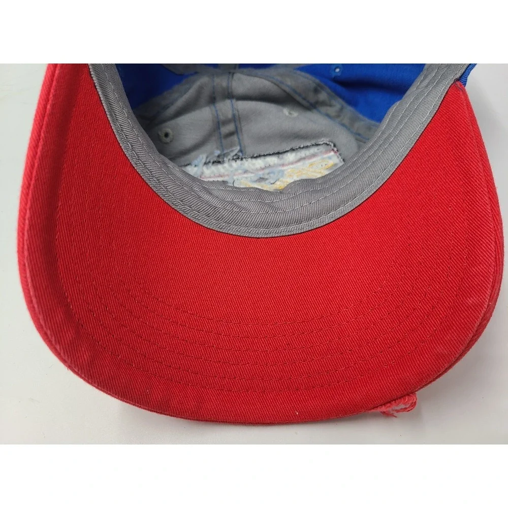 Budweiser King of‎ Beers Distressed Snapback Hat Cap Bud Men Women Gray Red Blue